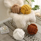 INS Knoten Ball gefülltes Kissen Nordic Style Berber Fleece Plüsch Kissen handgemachter dekorativer Knotkissen Schlafrücken Kissen