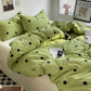 Green Polka Dots Duvet Cover Kissen Hülle Bettlaken AB Side Quilt Cover Streifen Junge Teen Mädchen Bettzeug Leinen Set King Queen