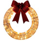 Pre-Lit Outdoor Christmas Wreath Decoration, Christmas Decorations Outdoor Sacred Christmas Wreath With Lights Gold Easy To Use