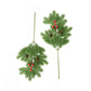 2pcs Realistic Pine Needle Branch Greenery Picks + Pinecone Red Berries Christmas Garland Sprig Wedding Wreath Home Decor 47cm