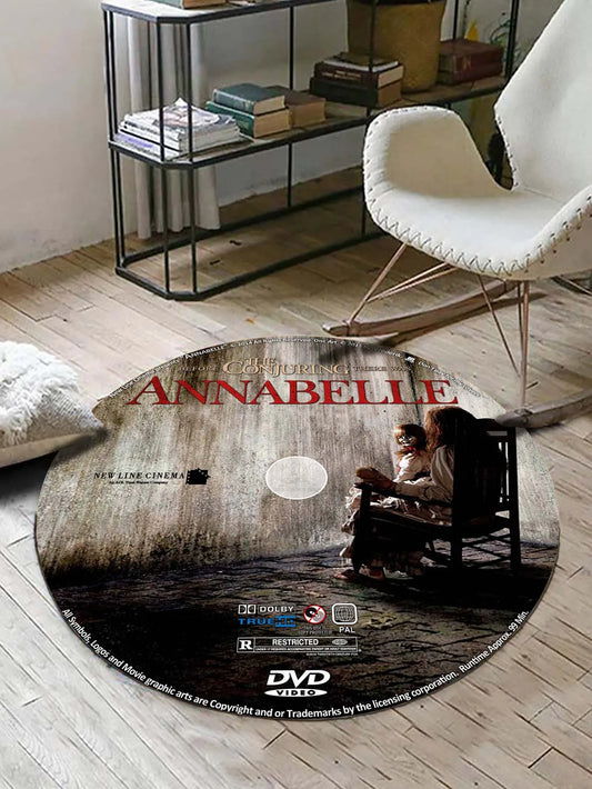 Film CD tappeto DVD DVD Creative Round Mat Circle Bath Mat Gift Souvenier Home Decoration Tappeti per soggiorno camera da letto da cucina soggiorno