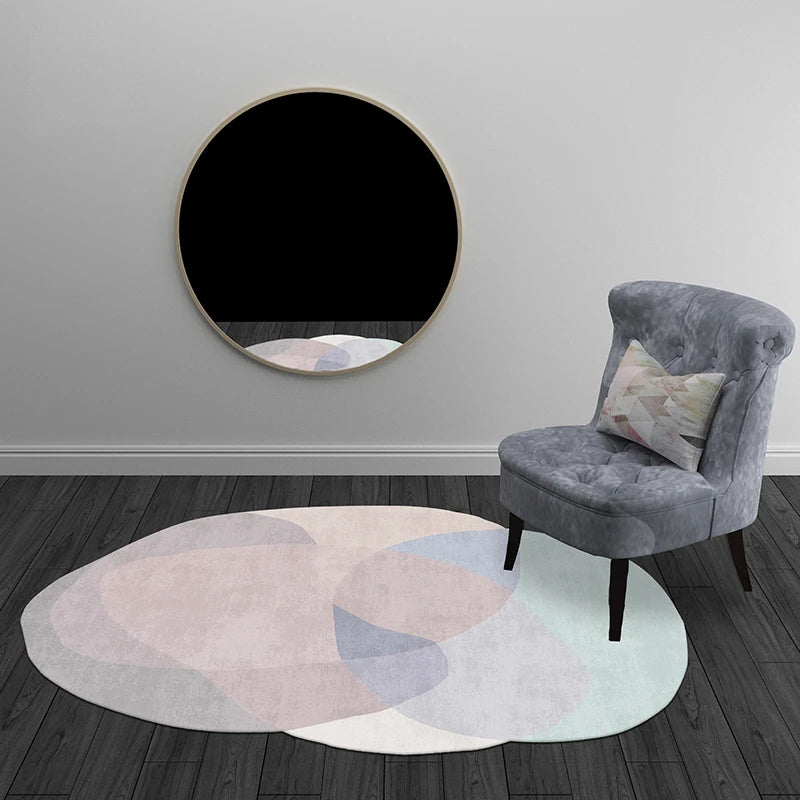 Nordic Living Room Carpet Geometric Special-shaped Carpets Sofa Coffee Table Bedroom Bedside Rug Bathroom Kitchen Non-slip Mat
