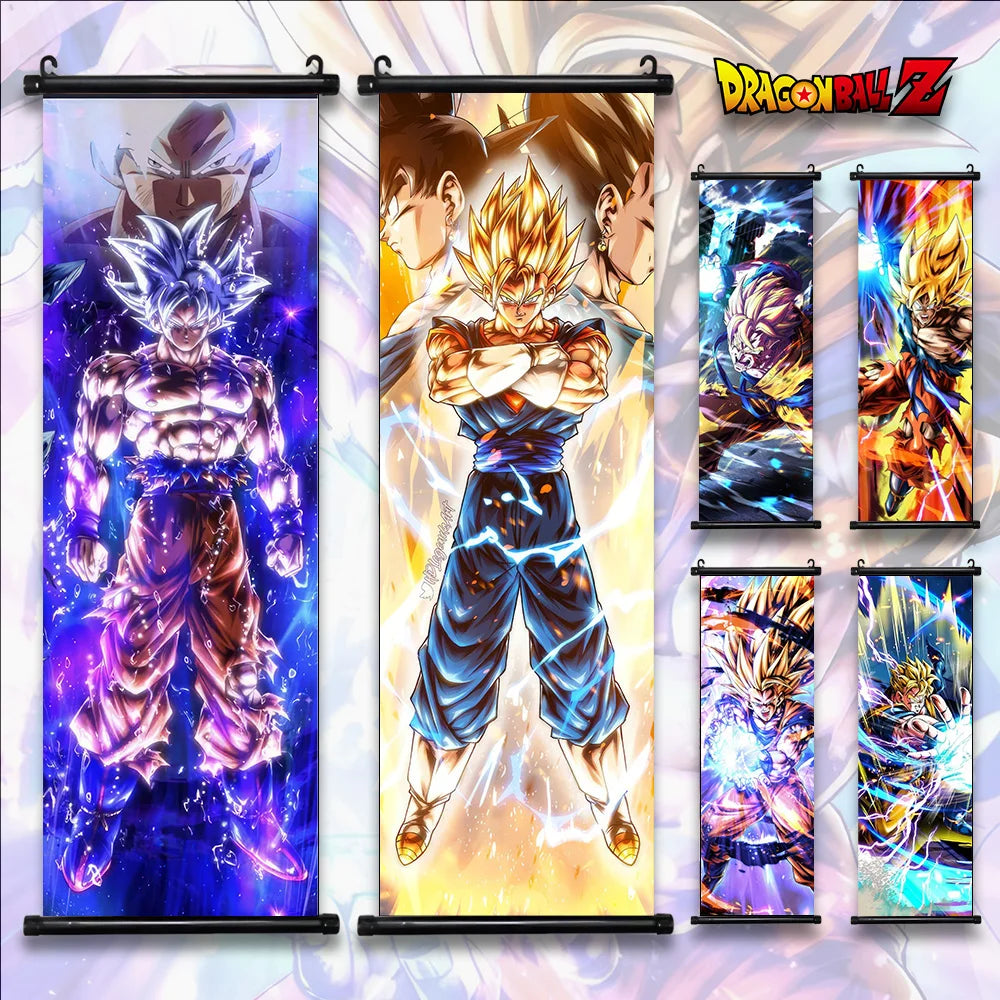 Gedrukte poster Anime muur Dragon Ball Artwork Goku Pictures Bejīta schilderen canvas super Saiyan hangende rollen thuiskamer decor