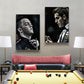 Snooker billar de billar pósters e imprime lienzo blanco y negro pintura arte de arte de pared fotos fotos billar billar chambre