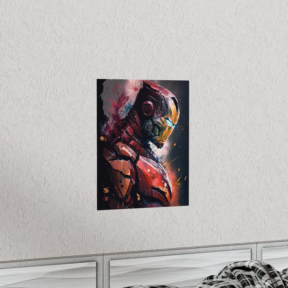 Póster de Disney Iron Man Abstracto de lona impresa Pintura Graffiti Imagen de arte de pared de retrato clásico para la sala de estar Decoración del hogar