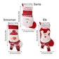 Cute Large Christmas Stockings Large Capacity Santa Snowman Elk Xmas Tree Hanging Stocking Plush Christmas Candy Gift Bag