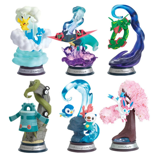 Coleção de vinheta de balanço de reestimação de Pokemon 2 Pikachu Bronzong PiPLUP Oshawott Rayquaza Altaria Sylveon Dragapult PVC Toys