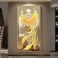 Nuevo estilo chino Luxury Golden Phoenix Canvas Painting Fengshui Animal Peacock para la sala de estar del porche Decoración de la sala de estar sin marco Cuadros