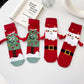 Christmas Magnetic Suction Hand In Hand Socks Unisex Holding Hands Long Socks Cute Santa Claus Christmas Tree Cotton Stockings