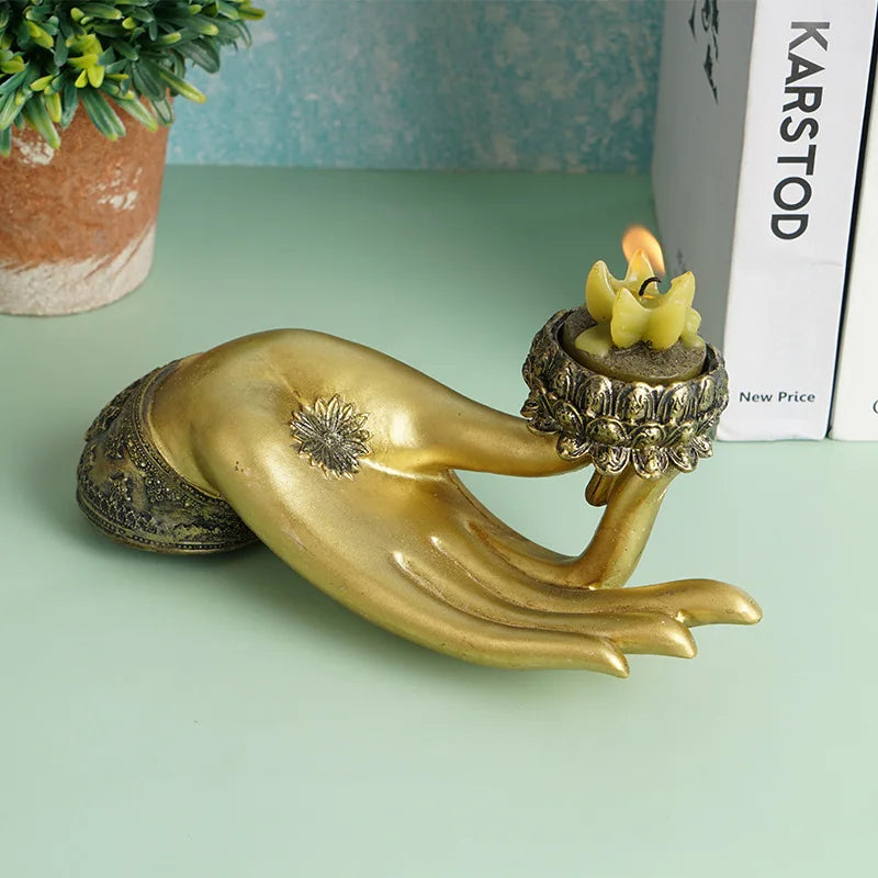 Feng Shui Buddah Stattute Sculpture Figurine pour Lucky & Happiness God of Wealth Home Office Hotel Hotel Tabletop Buddha