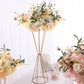 50cm Gold White Flowers Vases Metal Road Lead Flower Stand Wedding Centerpieces for Tables Iron Flower Rack Holder Party Decor