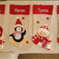 Merry Christmas Stockings Custom Name Children's Gift Candy Bag Personalized Embroidered Name Happy New Year Gift Santa Socks