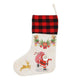 Sublimation Christmas Socks Linen Blanks Double Sided Printing Heat Press Sock Bag Festive Decorations Santa Ornament Gift SN