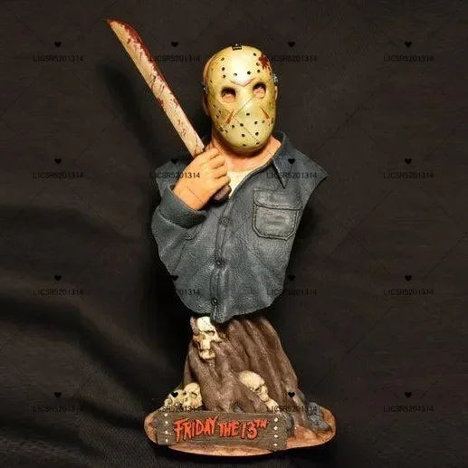 Série de filmes de terror Figure Resin Craft estátua Acessórios de estátua de comprimidos Todos os santos Decoração de casa ornamentos americanos retro