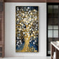 Luxury moderno abstracto de oro fortuna carteles de arte de pared pintura pintura Imágenes de estampado Sala de estar Interior Decoración del hogar