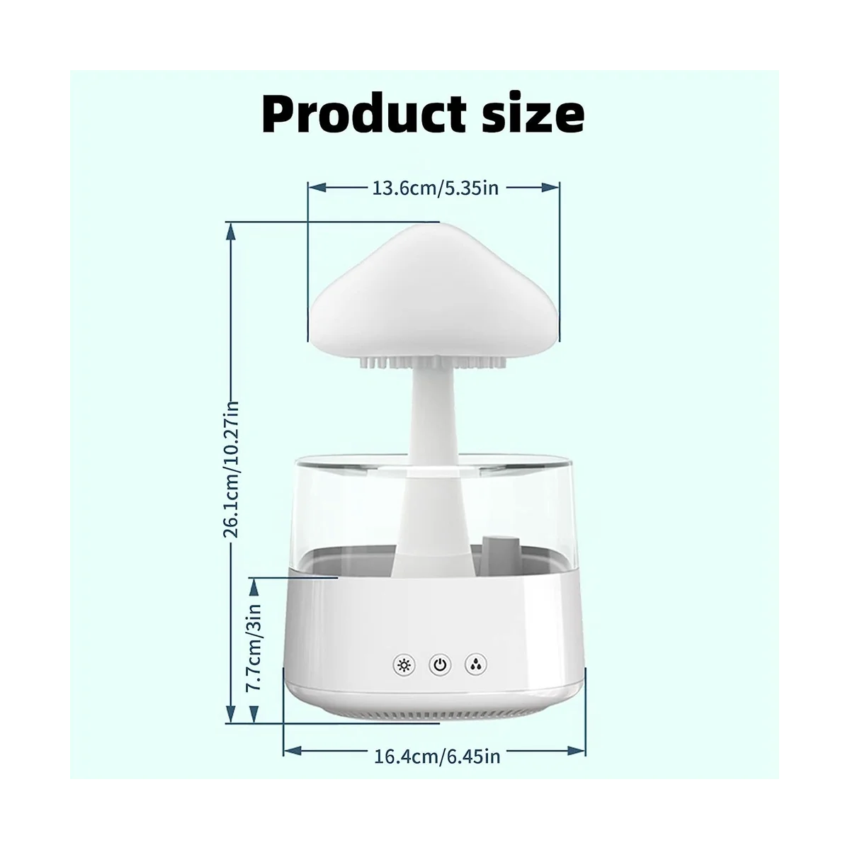 Luchtbevochtiger, regenwolkbevochtiger aroma diffuser micro-humidifier draagbare mini-bevochtigers persoonlijke bureaublad