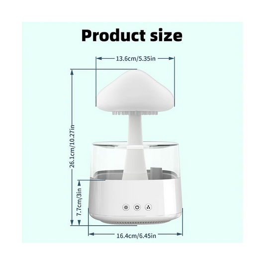 Luchtbevochtiger, regenwolkbevochtiger aroma diffuser micro-humidifier draagbare mini-bevochtigers persoonlijke bureaublad