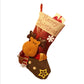 1pcs Christmas Stocking Snowman Santa Elk Kid Candy Gift Bag Sock Fireplace Decor New Year  Xmas Christmas Tree Ornaments Holder