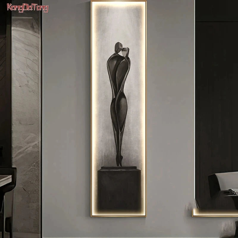 2024 Free Shipping Modern Abstract Luminous Painted LED Wall Lamp Porch Living Room Dining Room Bedroom Bedside Home Decoration