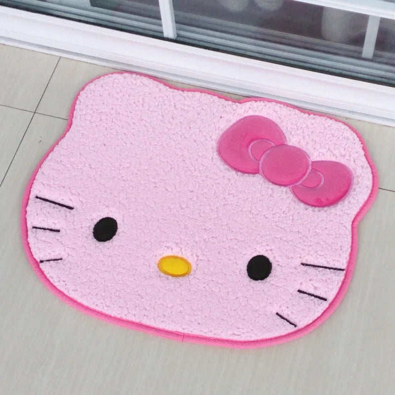 Sanrio Hello Kitty Rug Kawaii Anime Bedroom Bathromm Carpet Children Girls Bedroom Living Room Cartoon Floor Mat Doormat Decor