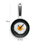 2021 new tableware design creative frying pan modeling kitchen clock creative modern home decoration hanging table