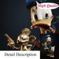 Póster de dibujos animados de Disney Donald Duck Smoke Cigarrillo Gold Mickey Mouse Arte de pared de la pared Lona estampada Sala de pintura Decoración del hogar