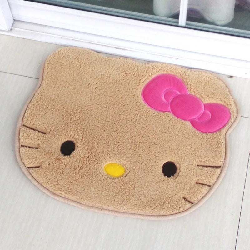 Sanrio Hello Kitty Teppich Kawaii Anime Schlafzimmer Badet Teppich Kinder Mädchen Schlafzimmer Wohnzimmer Cartoon Boden Matten Fußmatte Dekor Dekor