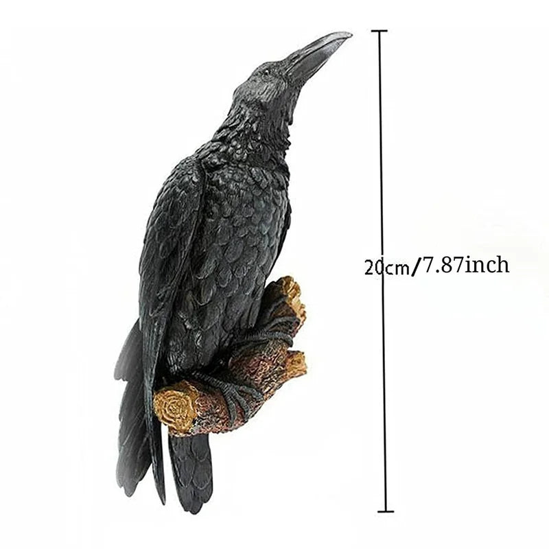 Fake Raven Resin estátua estátua pássaro corvo escultura