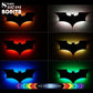 Super legal 3D LED Night Light Bat Animal Bedside Gaming Room Bar Lâmpada de parede Lâmpada de super -herói atmosfera de parede Luz de parede USB