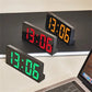 LED Digitale Wecker Voice-aktivierter Spiegel Doppelwecker Nachtuhr Takttemperatur Snooze Electronic Watch Datum Display