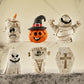 Halloween Figurine Desktop Ornament Miniatures Pumpkin Ghost Skull Centerpiece Decoration Halloween Party Home Decor Kids Gift