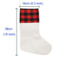 Sublimation Christmas Socks Linen Blanks Double Sided Printing Heat Press Sock Bag Festive Decorations Santa Ornament Gift SN