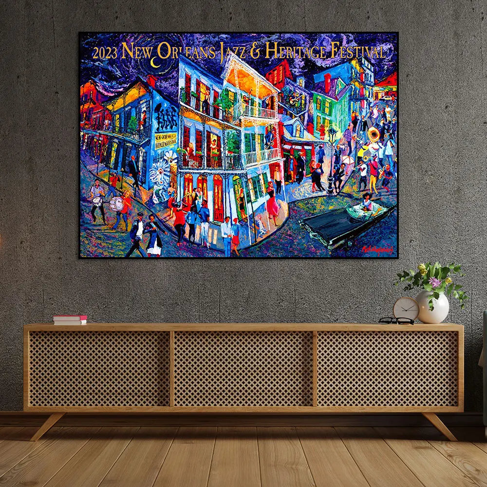 2023 Cartel de jazz de Nueva Orleans Póster Impresión Arte creativo Pintura de lienzo de arte de pared abstracto moderno decoración del hogar