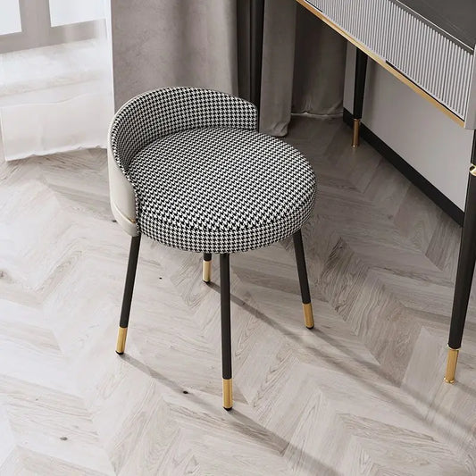 Banc de maquillage de luxe léger Chaise de vanité moderne simple dossier de siège souple