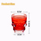 1/2pcs crânio tiro de cabeça de vidro copo criativo de cristal de cristal de cristal clem whisky vodka vodka beting para festas bar de halloween presentes