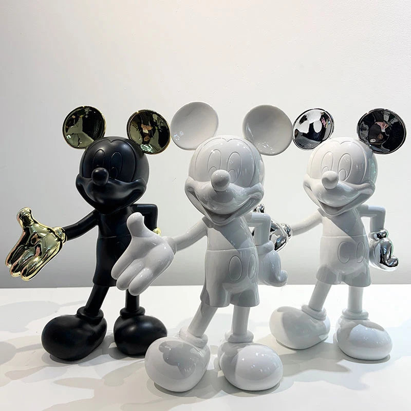 Store Welcome Mickey Mouse Action Figure Decoration Décoration Statue Collection de résine Advanced Simple Modern Ornements Modern Model Toys