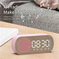 New Desk Speaker Clock Bluetooth Speaker FM Radio Alarm Clock HiFi Sound HD Mirror Screen Support TF Card for Bedroom Clock