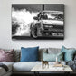 CAR CAR ESTILO INDUSTRIAL Drift JDM Estado neumáticos Fumo Póster Impresión Pintura Arte de la pared Imagen para decoración de la sala del hogar