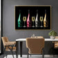 Fashion Luxury Champagne Bottle Art Canvas Pintura impresiones de carteles Arte de pared Impresión Imagen de lujo Bar en casa Decoración del comedor