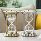 3/5/10/15/30 Minutes European Retro Metal Hourglass Timer Living Room Office Desktop Decoration Sand Clock Ornaments Sandglass