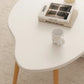 Wooden Mobile Floor Coffee Table Round Center Couch Table Hallway White Low Articulos Para El Hogar Furniture Living Room