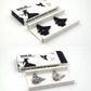 2Pcs Fashion Fridge Magnet Samurai Shuriken Ninja Dart Triangular Five-pointed Star Refrigerator Message Sticker Photo Decor