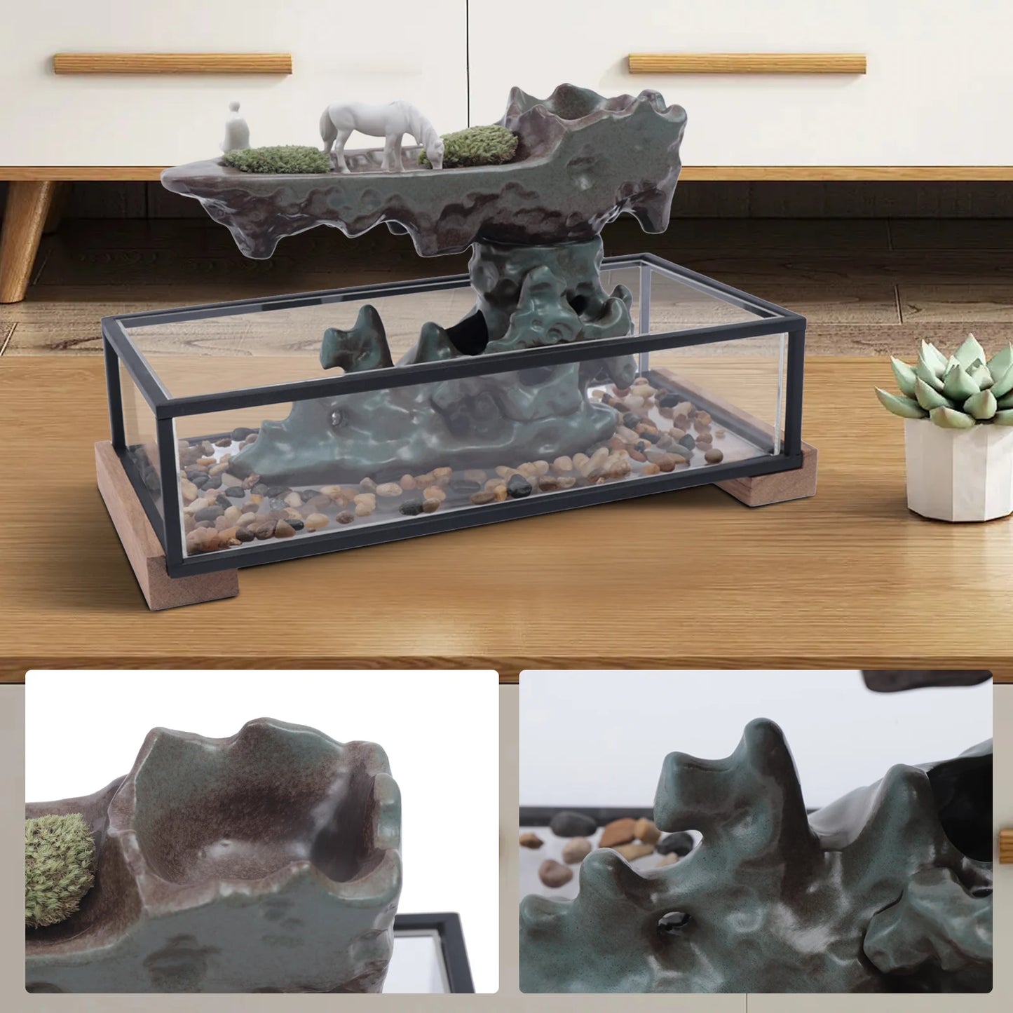 Desktop Rockery Waterfall Fountain feng shui