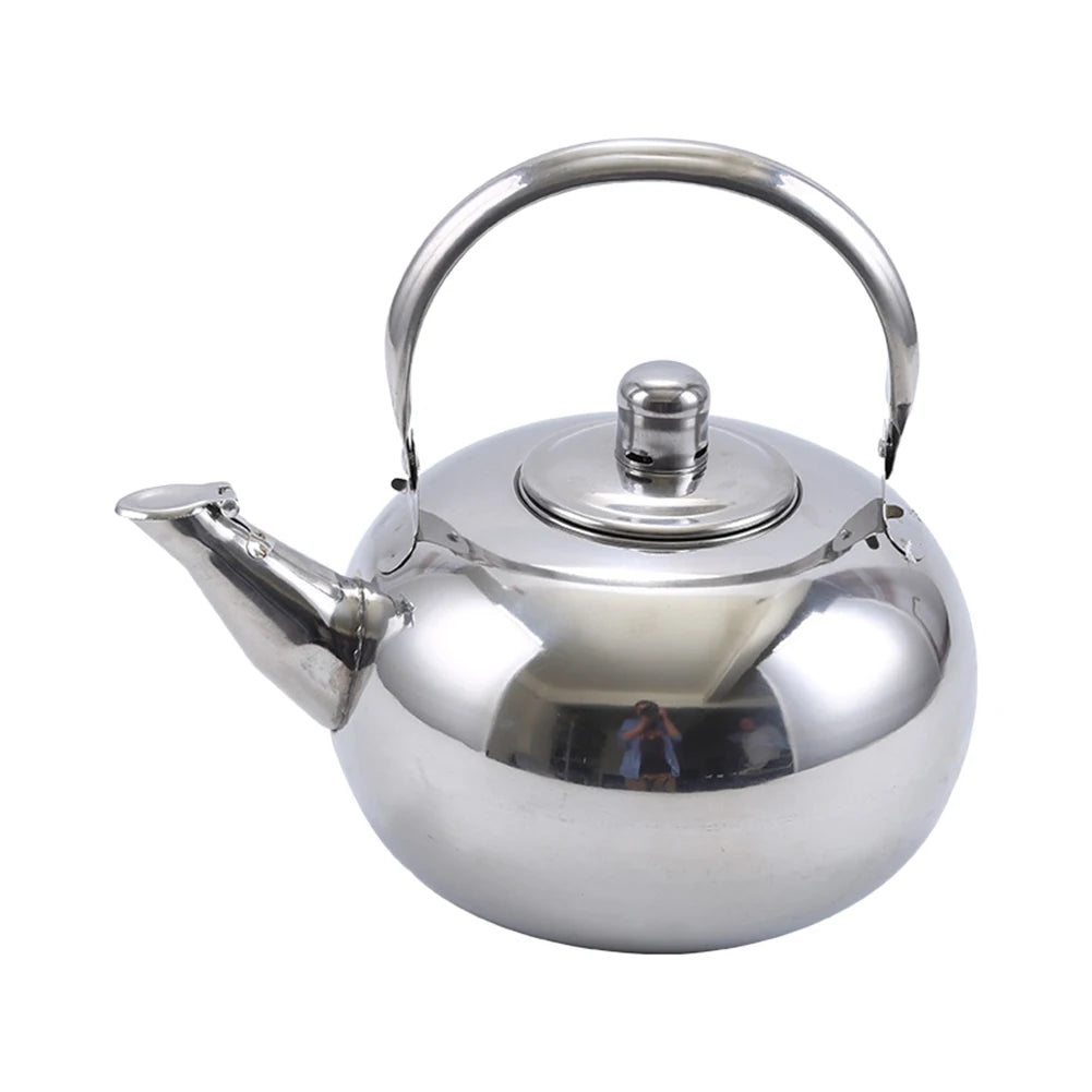 Bollitore di tè portatile con gomma a gas filtro bollitura bollita in acciaio inossidabile teiera whistling bollitore di grande capacità teakettle