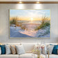 Strand natuur landschap foto canvas print muur kunst poster zon zee planten ontspannen foto voor woonkamer huis huisdecor cuadros