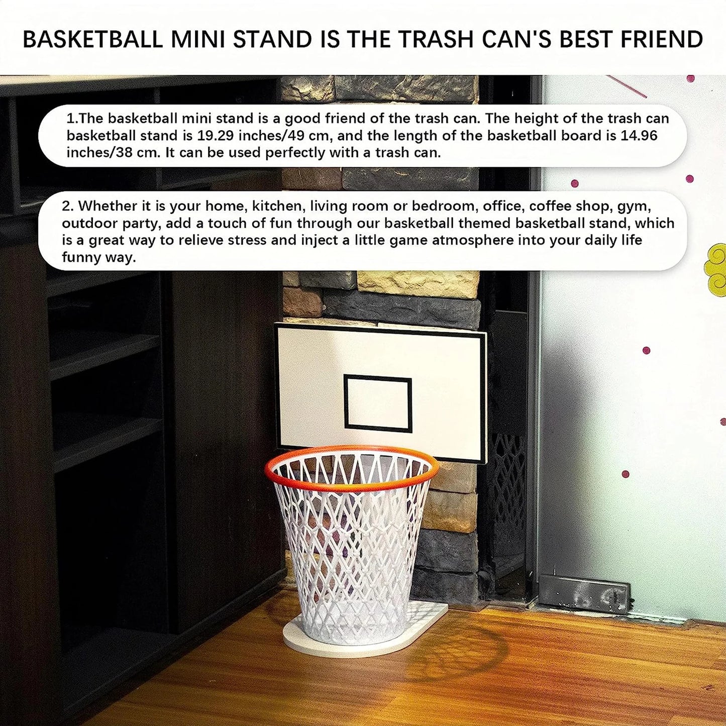 Cestino di spazzatura da basket sparatutto cestini spazzatura decorazione cestino di scarto nuovo basket teenage camera da adolescente esclusi la bidone della spazzatura