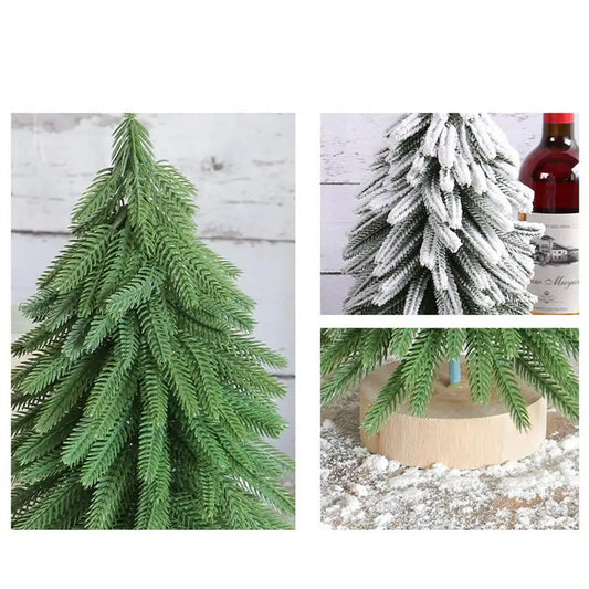 Mini Christmas Tree Portable Small Realistic Tabletop Tree Decor For Home Room Indoor Outdoor Christmas Party Decor Kids Gifts