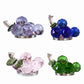 Crystal Grape Table Decor Crystal Fruit Handicraft Ornament Glass Grape Coloured Glaze Decor Lucency Crafts Christmas Gift