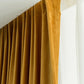 American Warm Yellow Velvet Curtains Living Room Bedroom Semi-blackout Velvet Curtains Modern Minimalist Tulle Customization