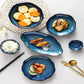 Glaze And Starry Sky Series Ceramic Tableware European-style Retro Tableware Fruit Salad Bowl And Plate Household Tableware